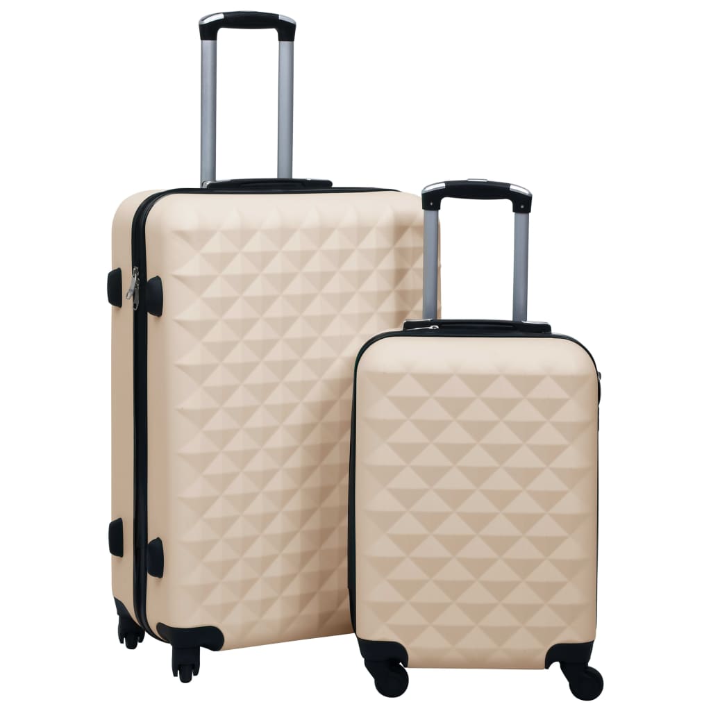 vidaXL Suitcase Set Travel Luggage Suitcase Bag Hardcase Trolley 2 Pcs ABS