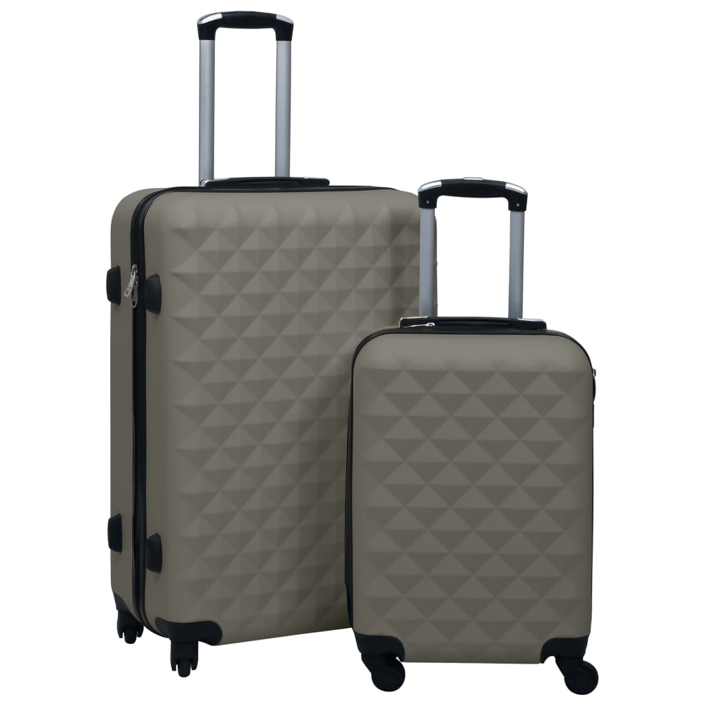 vidaXL Suitcase Set Travel Luggage Suitcase Bag Hardcase Trolley 2 Pcs ABS