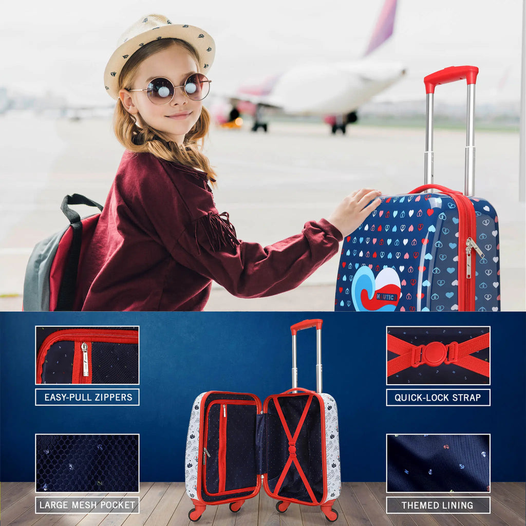 Kids 18" Carry-on Suitcase Travel Set