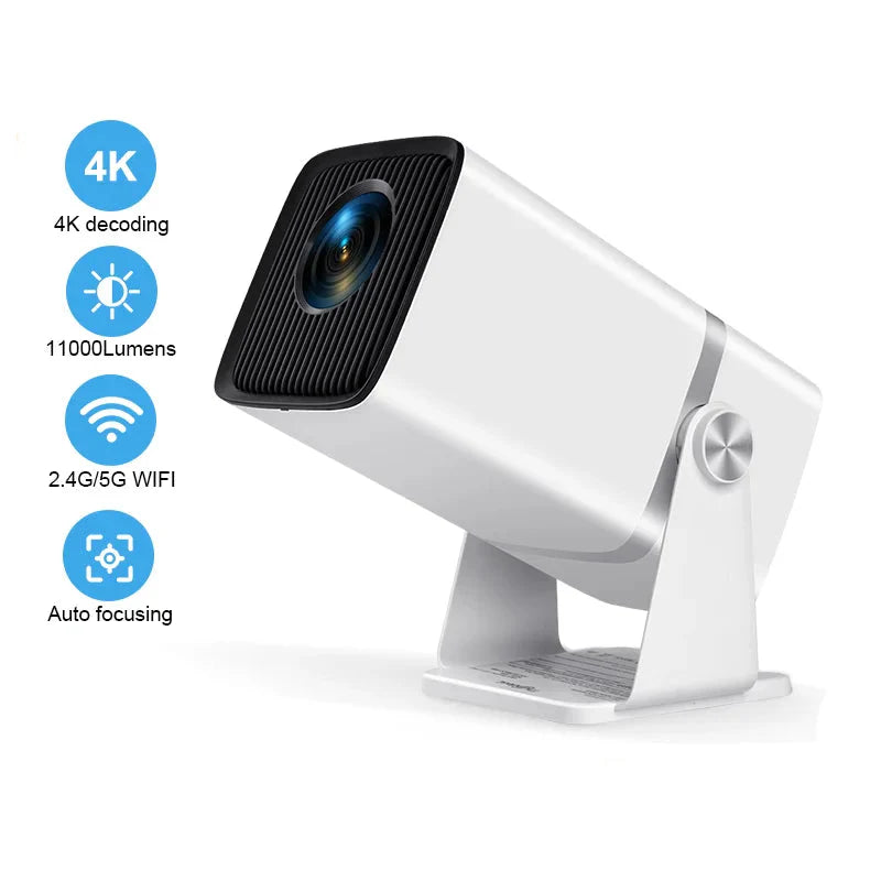 NNEOBA 4K HD Android 13 Smart Projector White