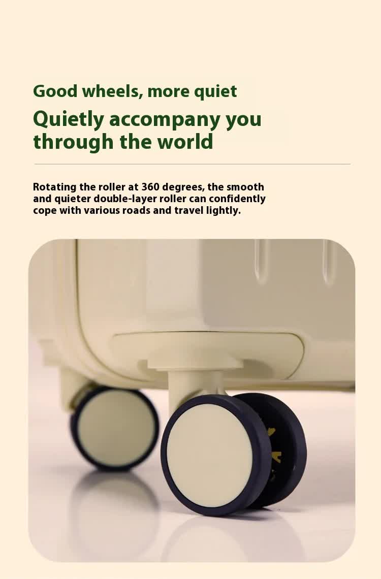 NNEDSZ Smart Carry-On Luggage with Cup Holder & USB Charging Port - Black Color Spinner Suitcase for Travel Convenience  24 inch