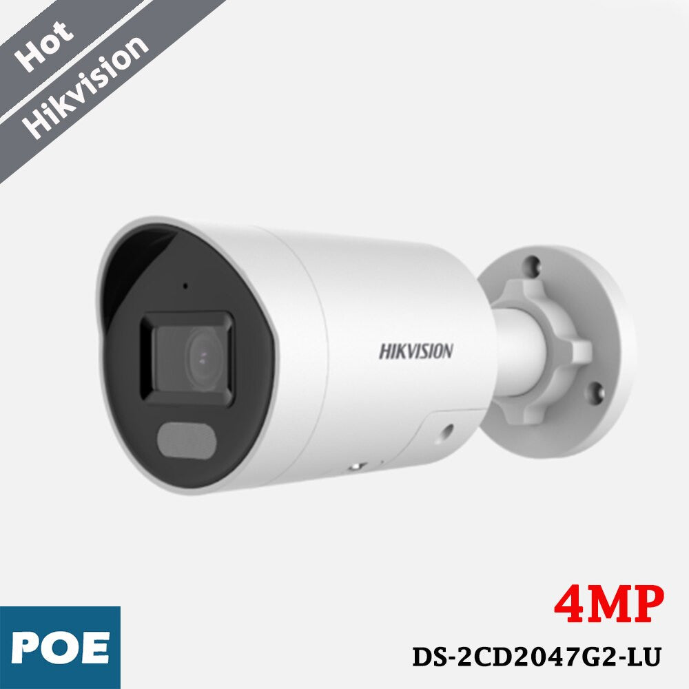 Hikvision 4MP ColorVu Strobe Light and Audible Warning Fixed Mini Bullet IP